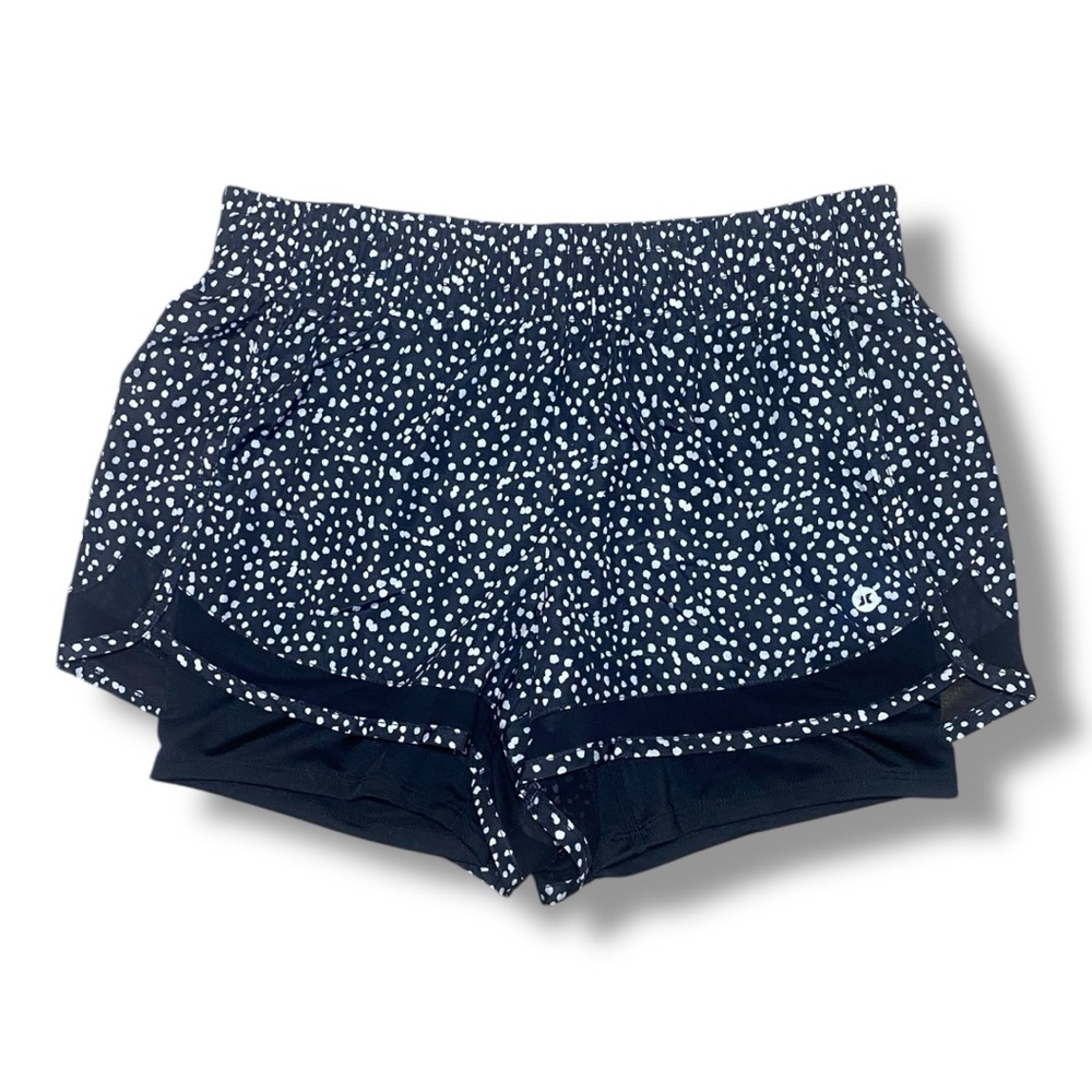 RBX Active Women's Athletic Shorts in Black with White - Small